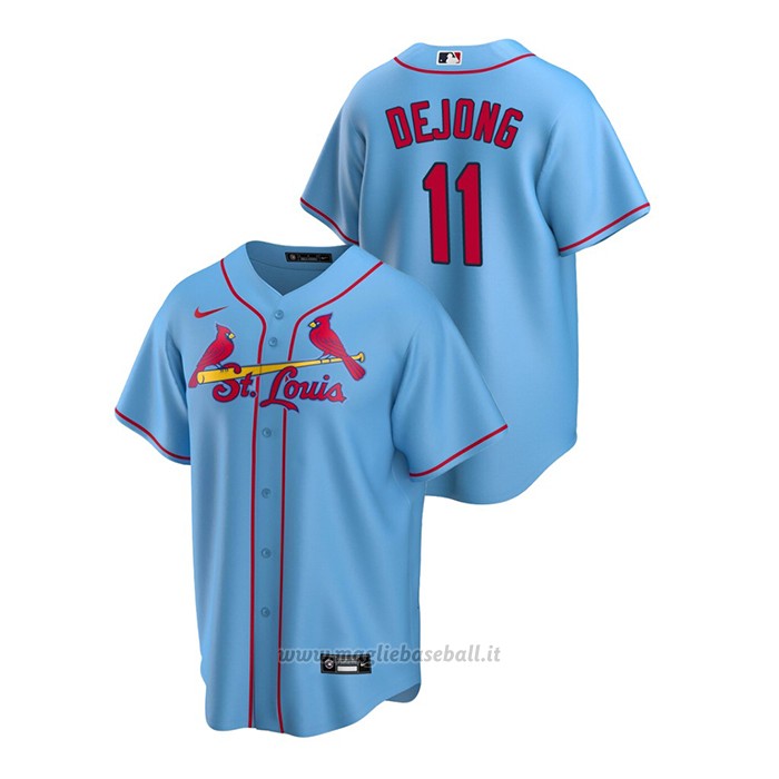 Maglia Baseball Uomo St. Louis Cardinals Paul Dejong Replica Alternato Blu